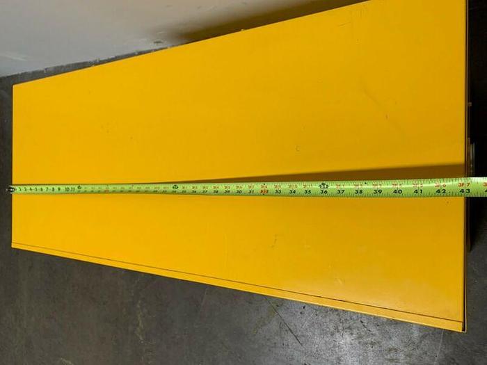 Used Justrite 43" x 18" x 25" 30 Gallon Piggy-Back Flammable Liquid Storage Cabinet