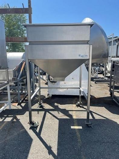 Used 48" X 48" Stainless Steel Portable Hopper