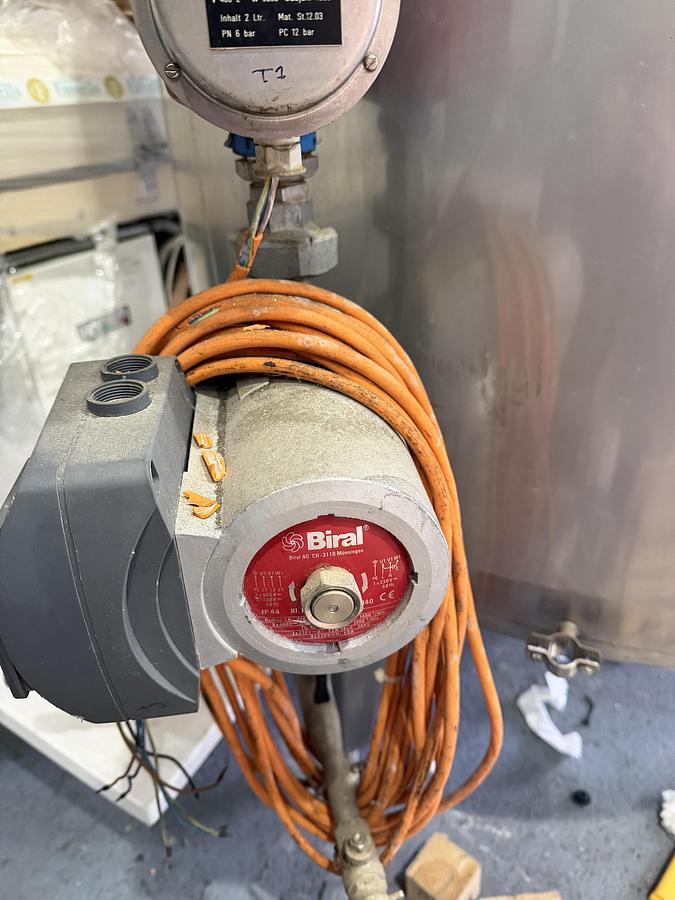 Used 1300 L Stainless Steel Jacketed Process Tank – Anlagenbau AG (Switzerland)