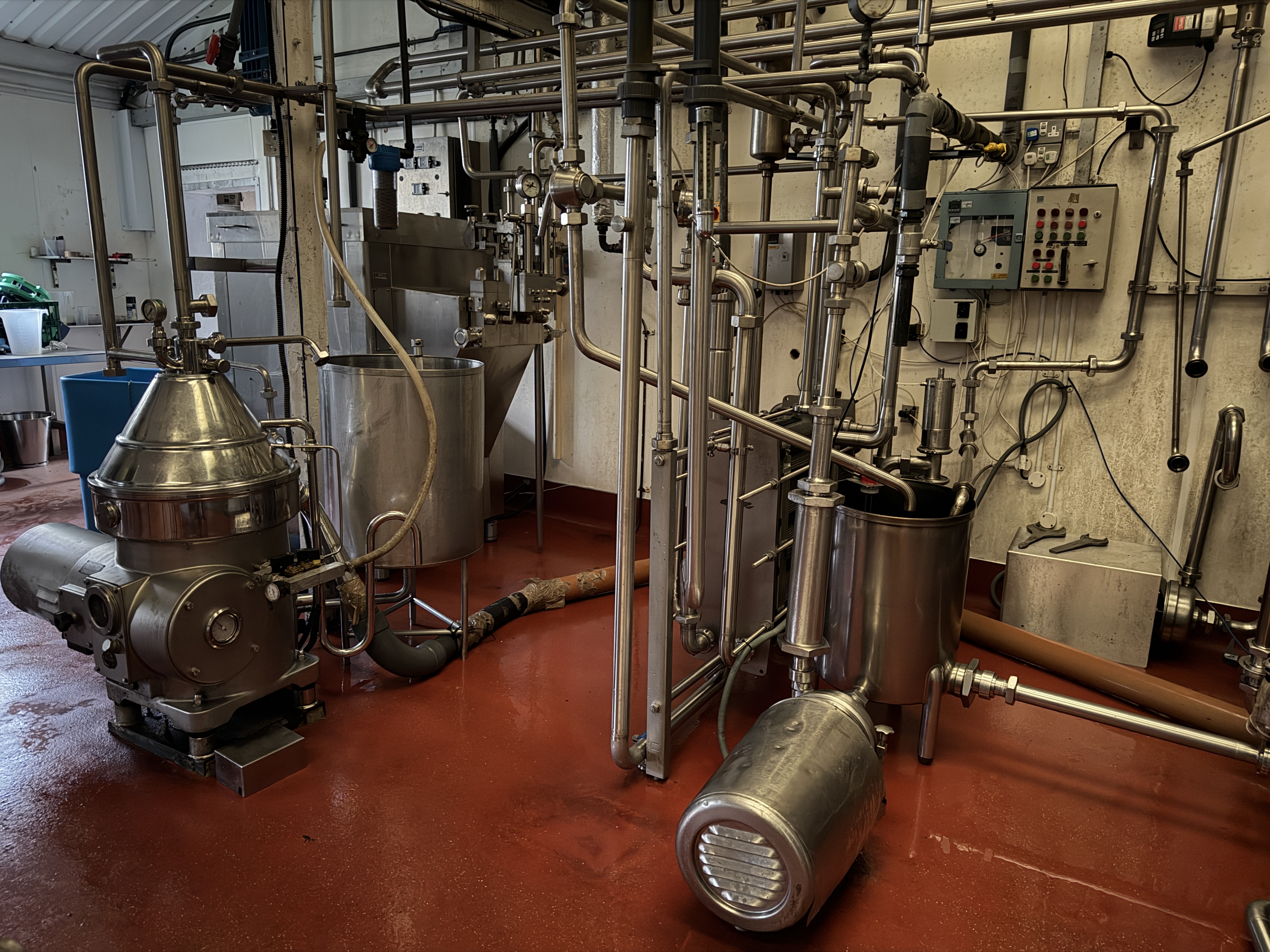 Used Complete Dairy  Processing Plant 3,000  L/hr – Separator, Homogeniser & Pasteuriser