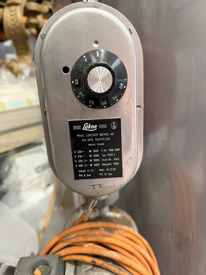 Used 1300 L Stainless Steel Jacketed Process Tank – Anlagenbau AG (Switzerland)