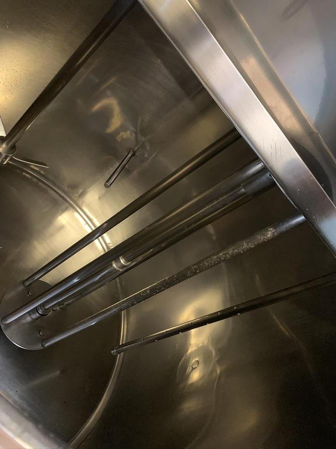 Used 950 Litres Stainless Steel Tank With 4 KW High Shear Mixer and Agitator 