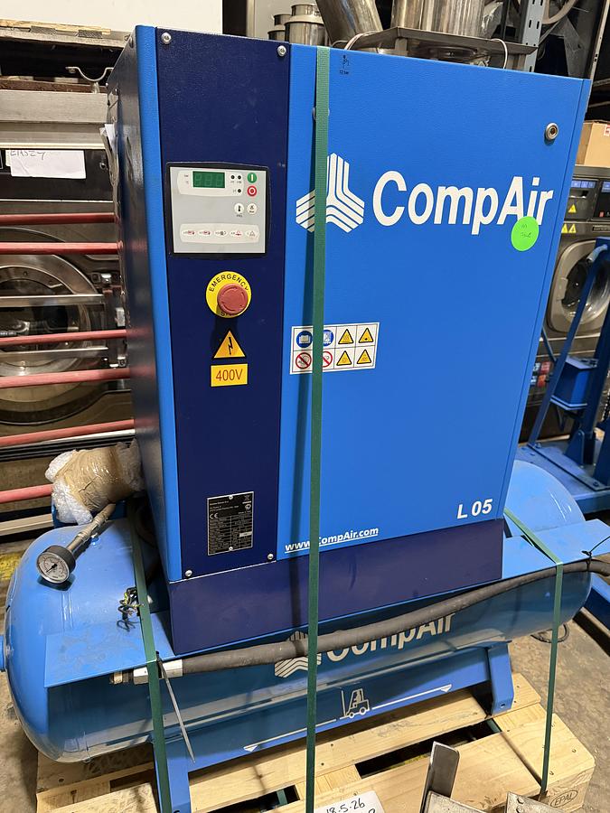 Used CompAir L05 Rotary Screw Air Compressor – 5.5kW – 10 Bar – 2015