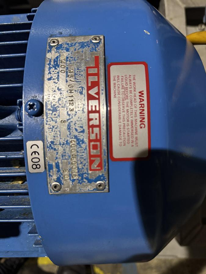 Used Silverson 400/600HS Ultra-Hygienic In-Line High Shear Mixer