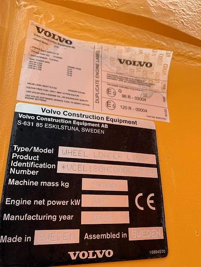 2016 Volvo L180H