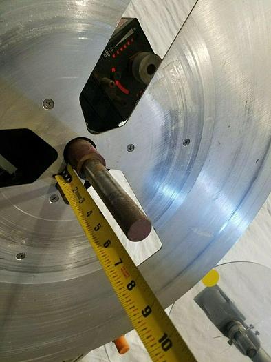 Used Rapid Motorized Double Reel paper Inter-Leaf Stock Coiler Payoff Stamping Feed