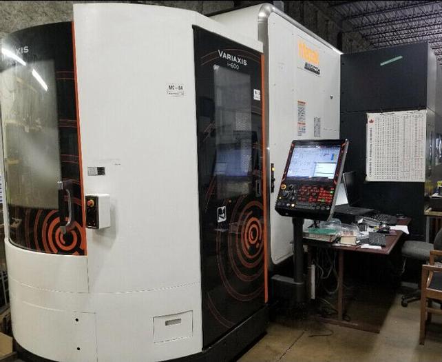 Used 2015 MAZAK Variaxis i-600 CNC 5-Axis 2 Pallet Machining Center