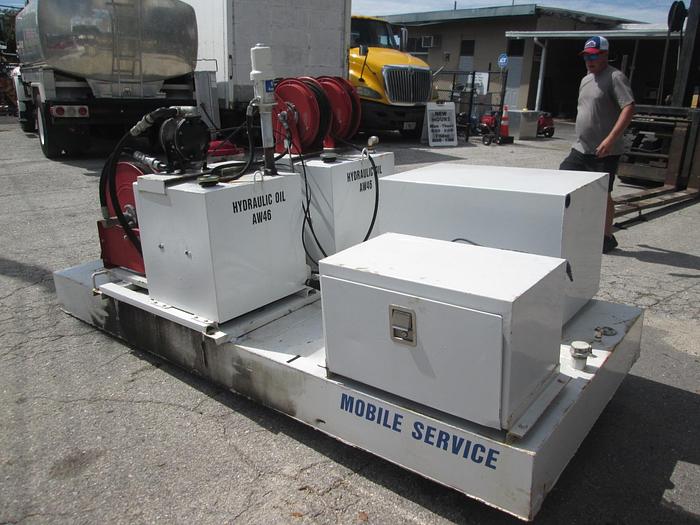 Used Fuel and Lube Skid Mounted Tank 