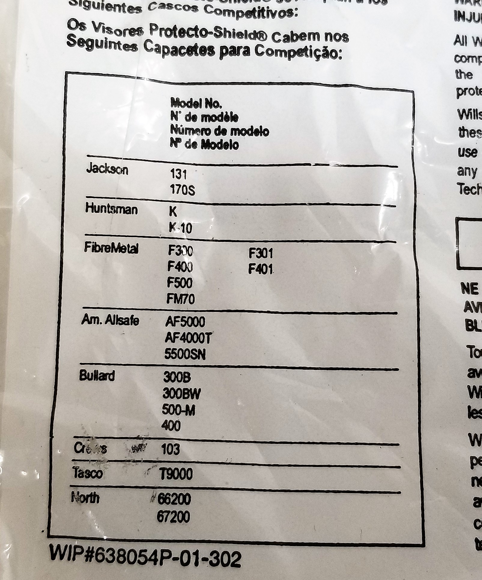 New Open Box Willson Protecto-Shield Ratchet Face Shield with Visor