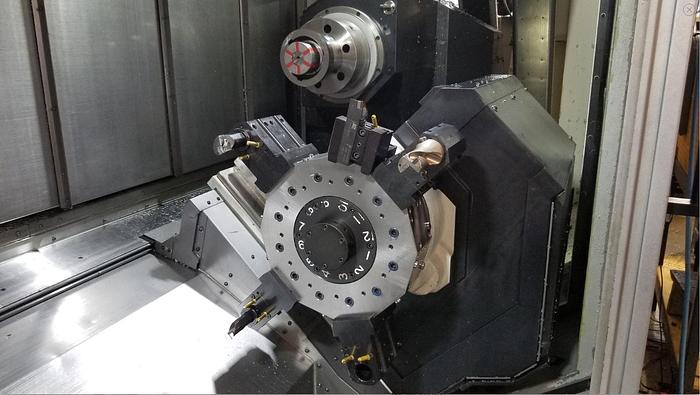 Used OKUMA Multus U4000 2SW2000 Multitasking CNC Lathe W/ Milling Head,  Big Bore, Sub Spindle, Lower Turret