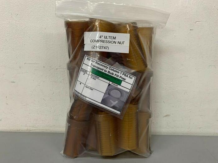 Used Cuno 3" x 1.5" Threaded Filter House Caps