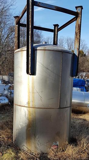Used 1,100 GALLON VERTICAL OPEN TOP TANK - S/S