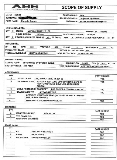 Used ABS SUBMERSIBLE PUMPS (2) - RECONDITIONED IN 2020 - 105 HP