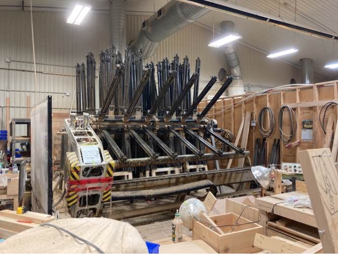 Used 2016 Doucet RT-100 Robotic Operator w 20 Section Clamp Carrier