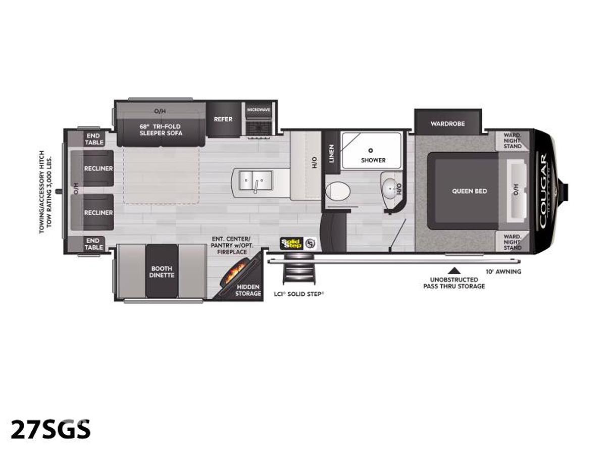 2024 Keystone RV Cougar Half-Ton 27SGS