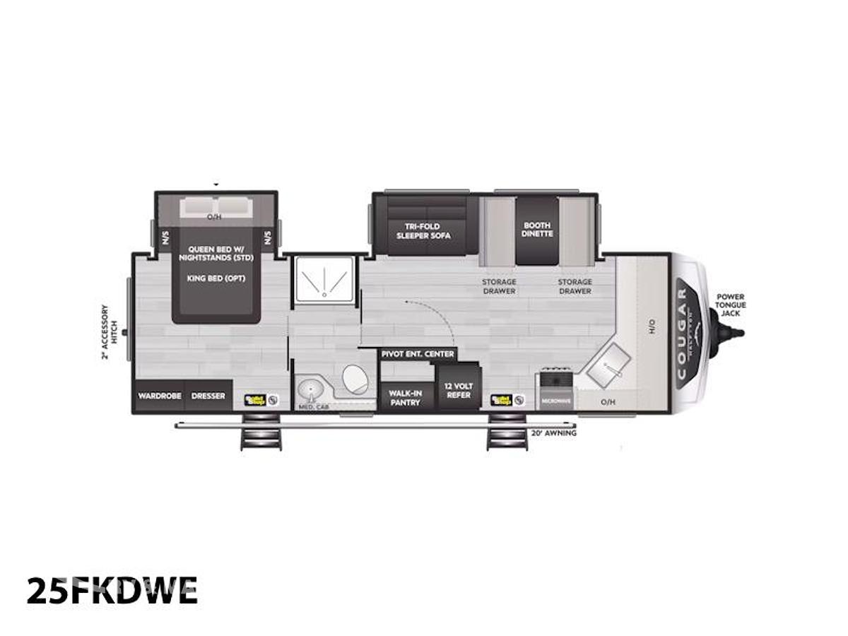 2025 Keystone RV Cougar Half-Ton 25FKDWE