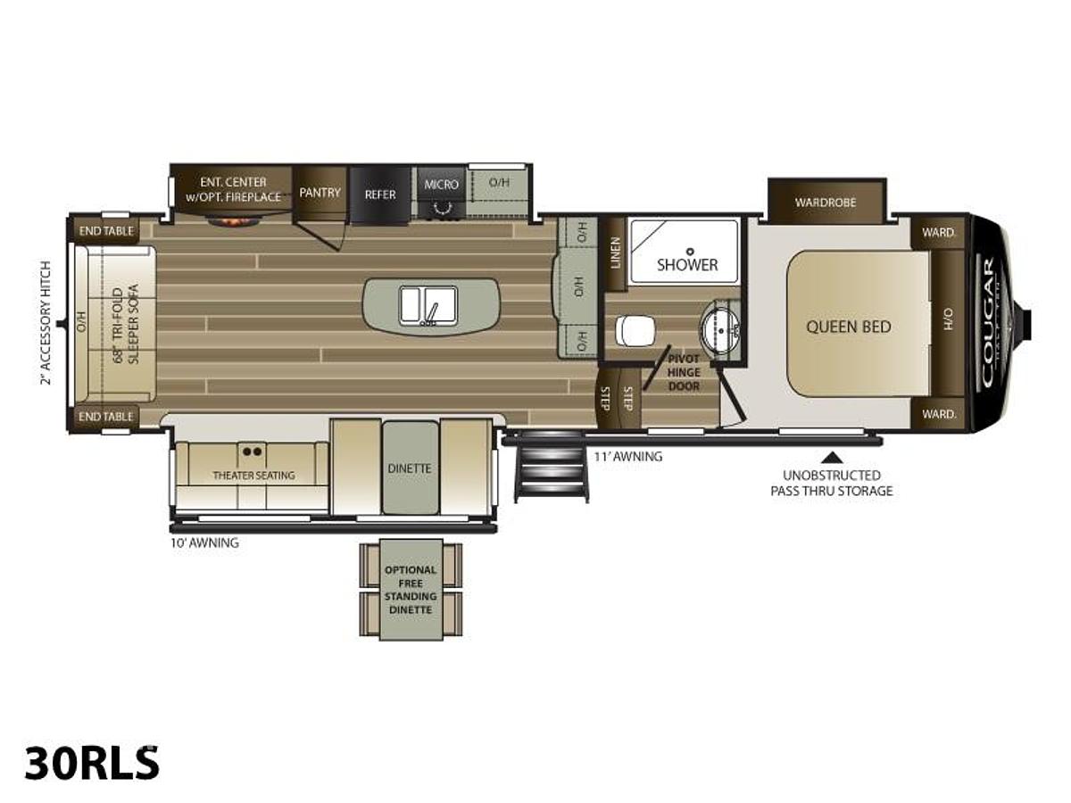 Used 2019 Keystone RV Cougar Half-Ton 30RLS