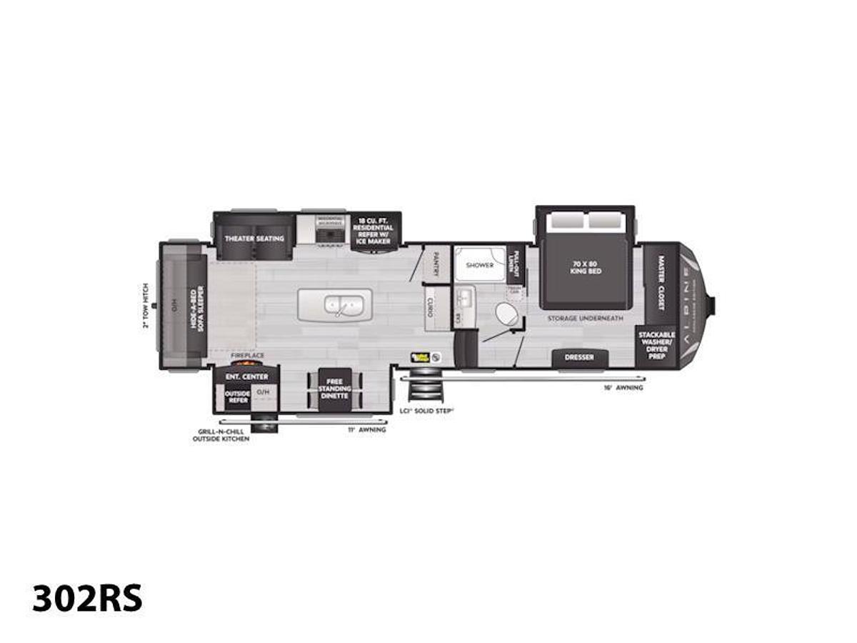 2025 Keystone RV Alpine Avalanche Edition 302RS