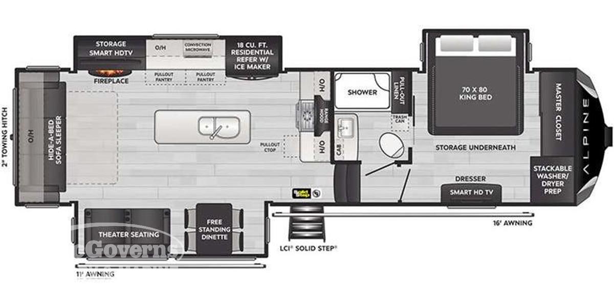 2024 Keystone RV Alpine 3011CK