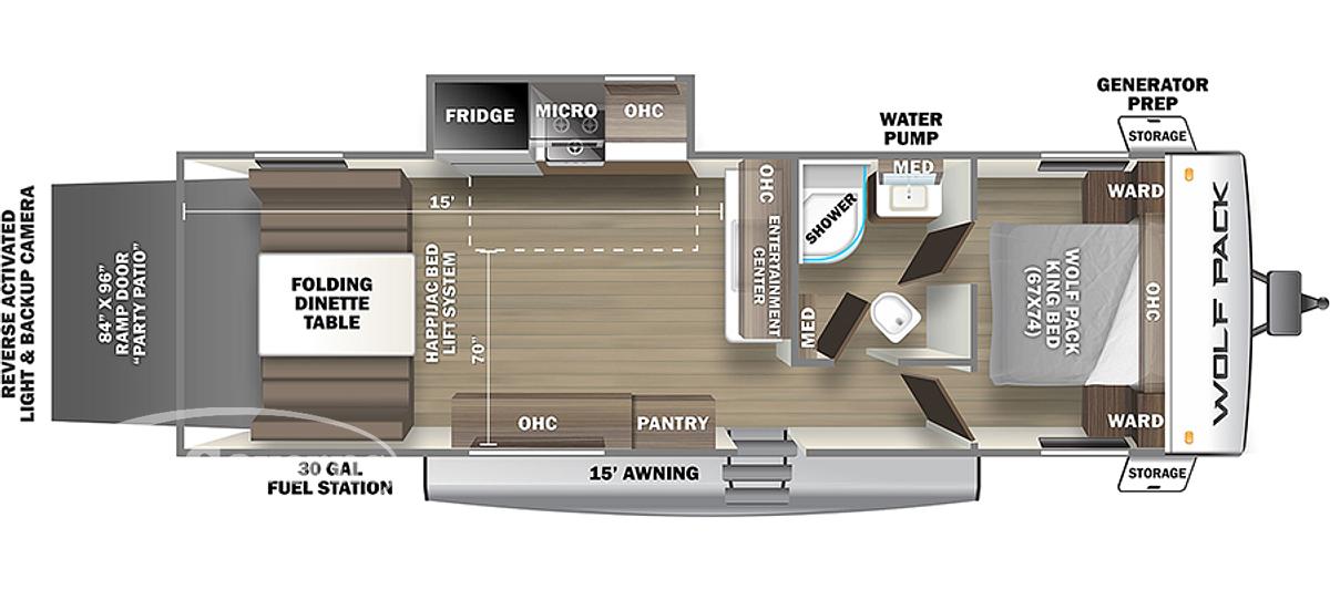 Used 2018 Forest River Wolf Pack 23Pack15