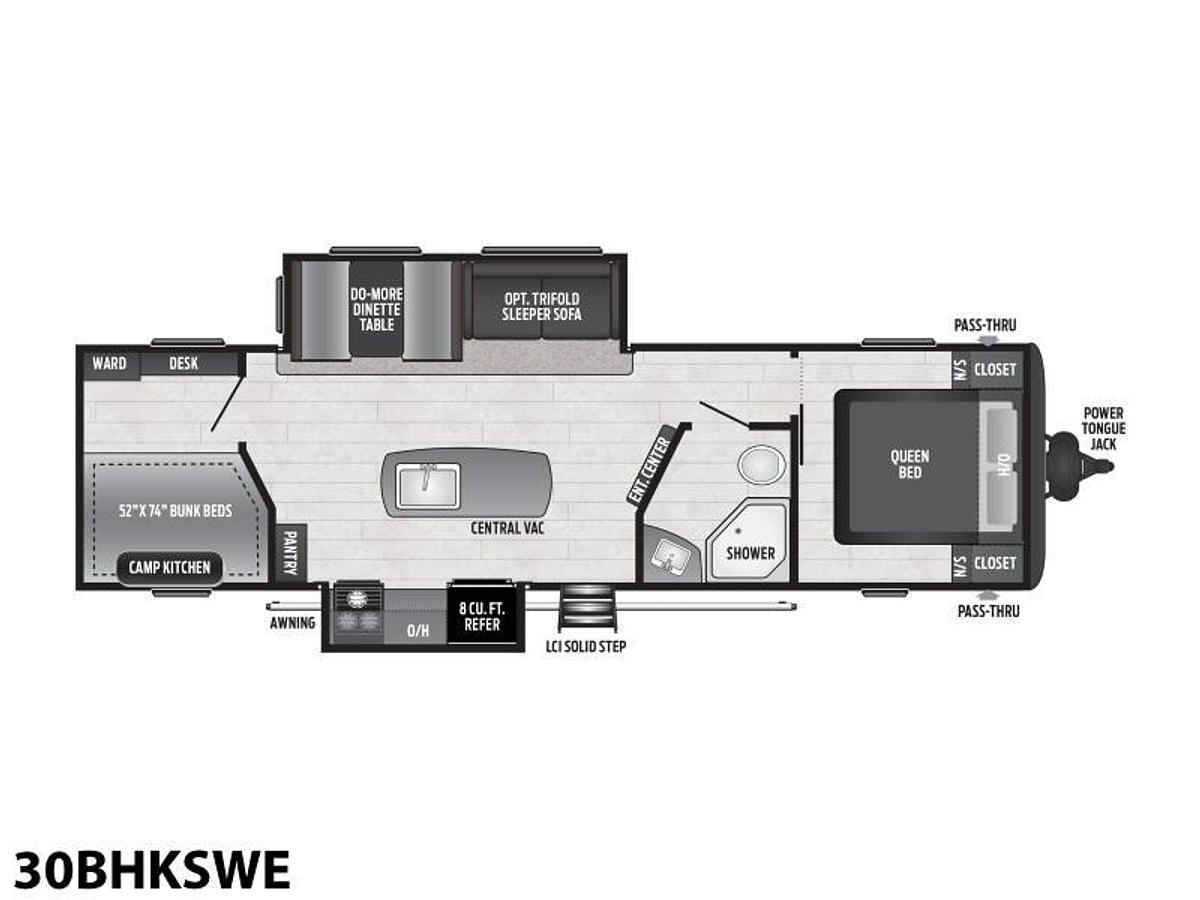 Used 2021 Keystone RV Hideout 30BHKSWE