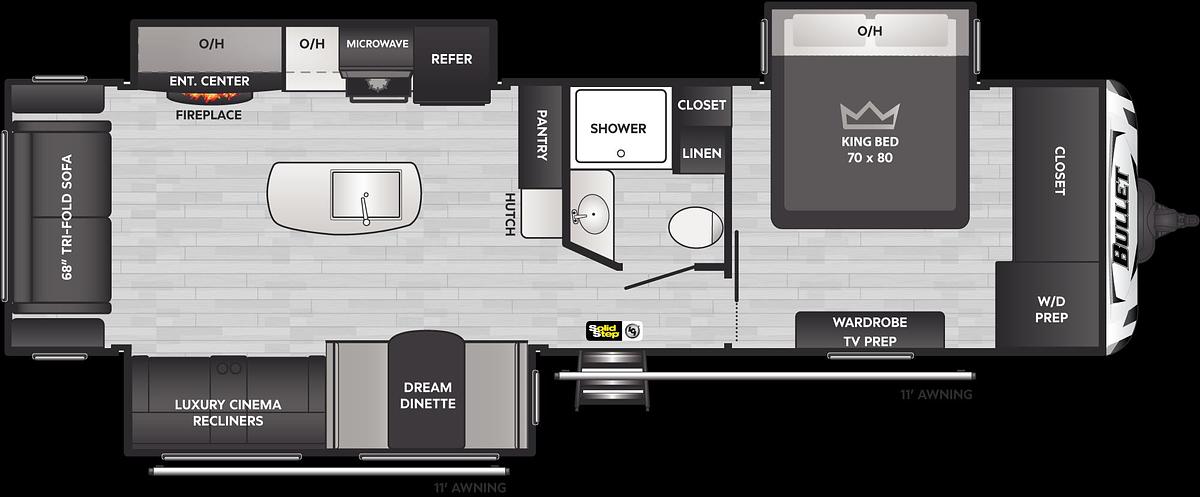 2025 Keystone RV Bullet Premium 310RES