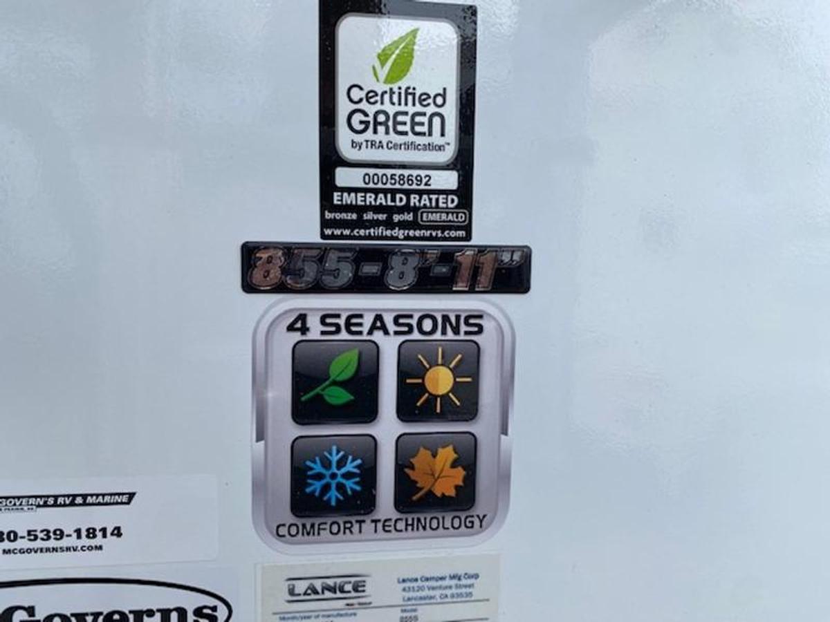 2023 Lance Truck Campers Short Bed 855S