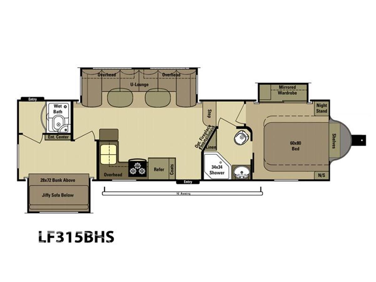 Used 2015 Highland Ridge RV  The Light LF315BHS
