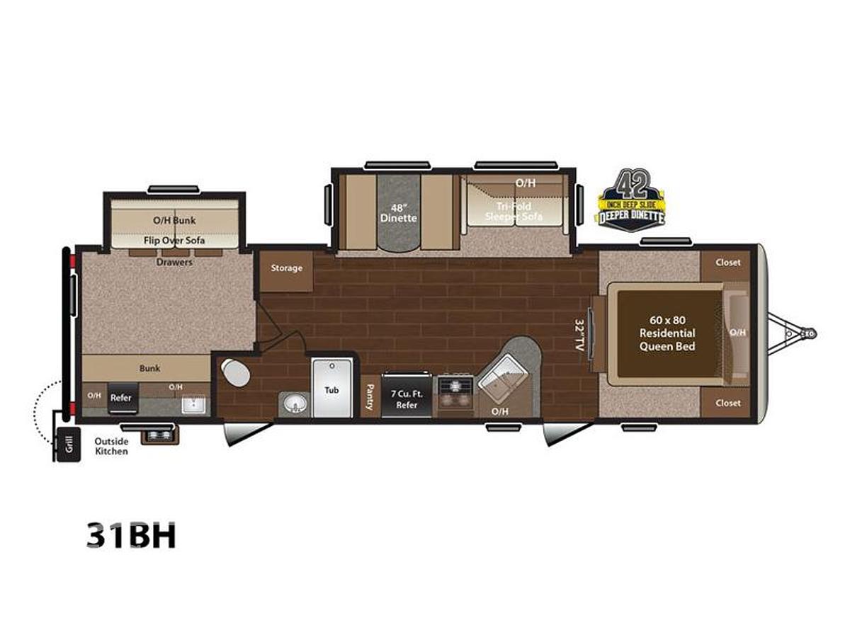 Used 2015 Keystone RV Sprinter Campfire 31BH