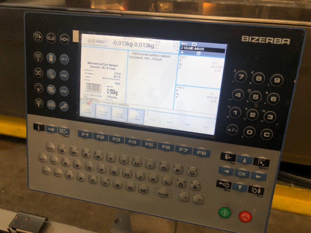 Used Bizerba weigh price labeller