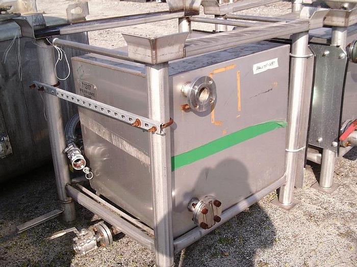 Used Used TranStore approximately 150 gallon stainless steel portable liquid tote