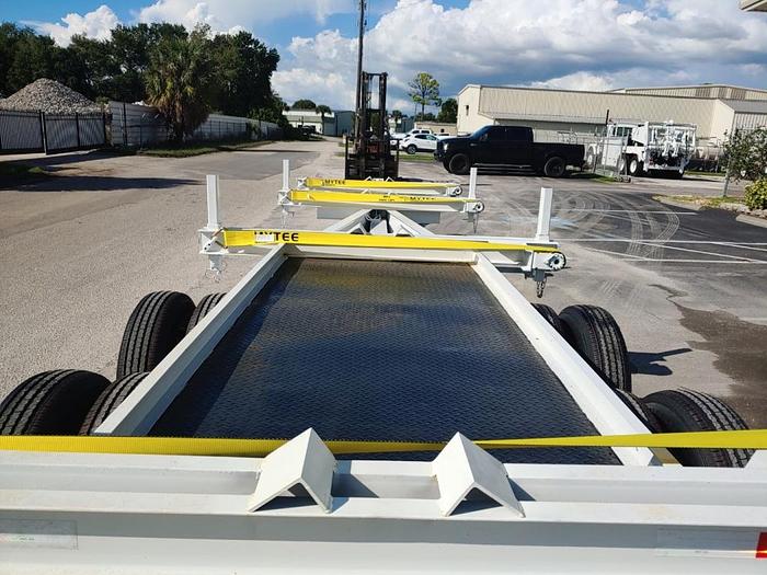 Used 2008 CFS TA EB Extendable 40k lb 40ft Pole Trailer - 80082