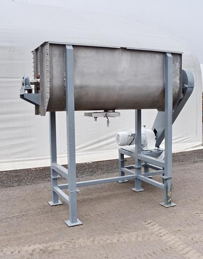 D'occasion USED RIBBON BLENDER, 60 CUBIC FEET, STAINLESS STEEL