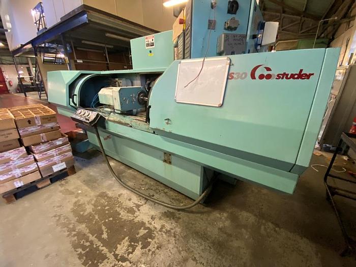 Used 2001 Studer S30 Lean Pro CNC OD Cylindrical Grinder