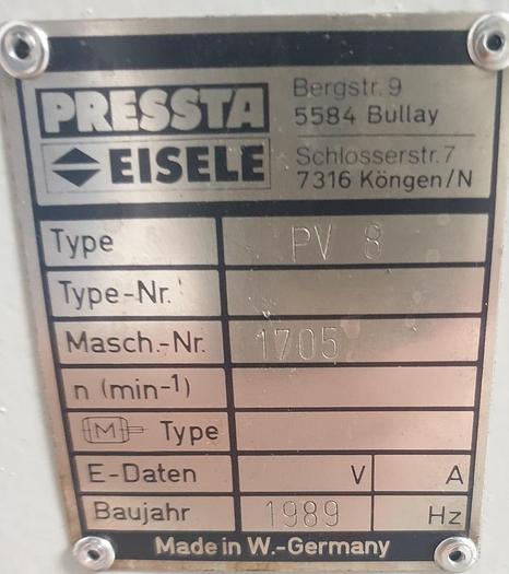 Gebraucht Eckverbindungspresse Pressta Eisele PV 8