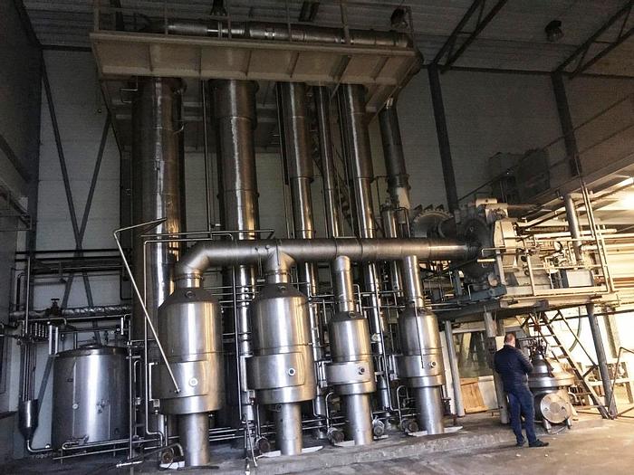 Used ANHYDRO – MVR – falling film vacuum evaporator unit