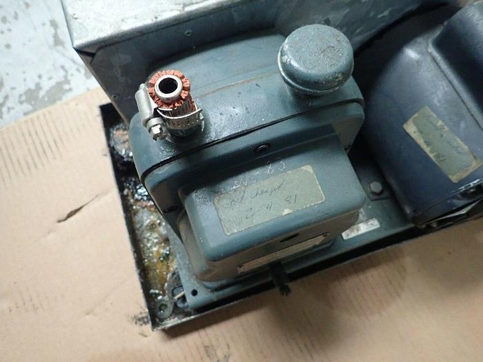 Used Cenco 91305 HYVAC 2 Vacuum Pump w/ GE Motor 5KC35KG147, 1/4 HP, 1725 RPM