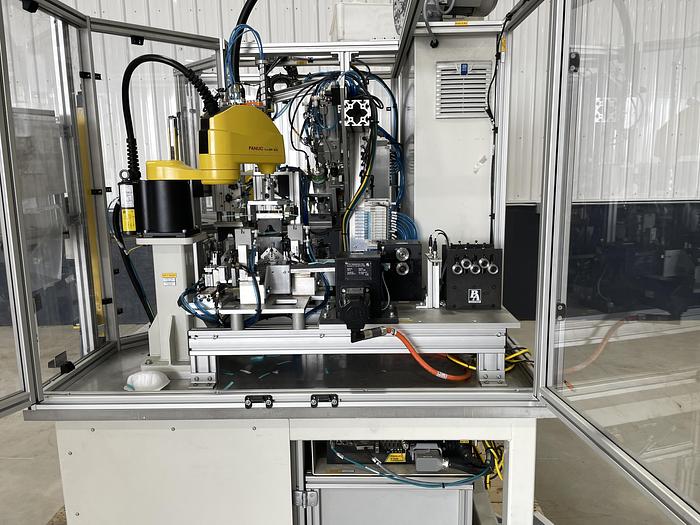 Used FACE MASK NOSE CLIP FANUC ROBOTIC ASSEMBLE AND ATTACHING CELL BY ACE NEW 2020