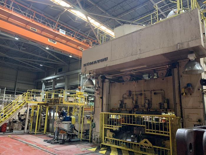 Used 400 ton Komatsu & Automatic Feed Co. Blanking Press Line