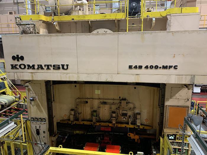 Used 400 ton Komatsu & Automatic Feed Co. Blanking Press Line