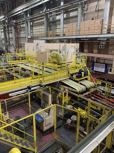 Used 400 ton Komatsu & Automatic Feed Co. Blanking Press Line