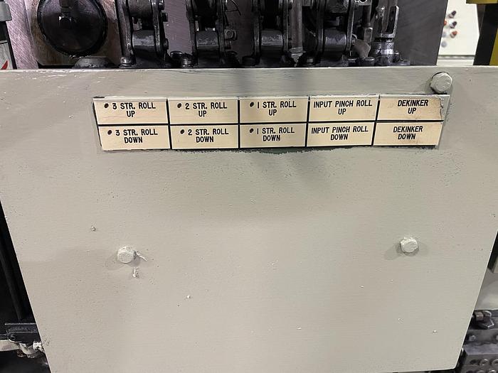 Used 16" Sesco Cradle Straightener and Roll Feed