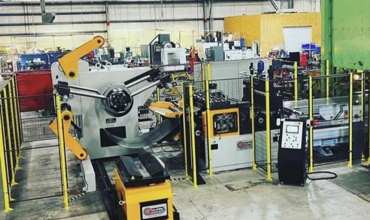 Used 1200 ton AIDA SSDC Transfer Stamping Press