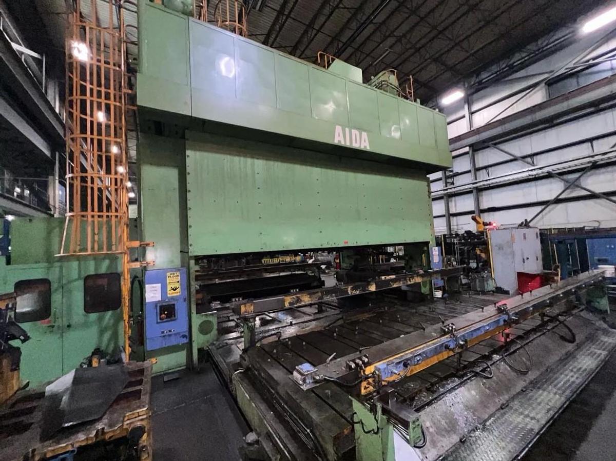 Used 1200 ton AIDA SSDC Transfer Stamping Press
