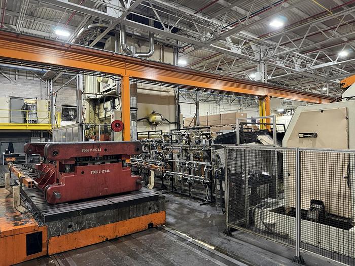 Used 1300 ton Niagara 186"x84" SSDC Stamping Press w/ HMS Transfer