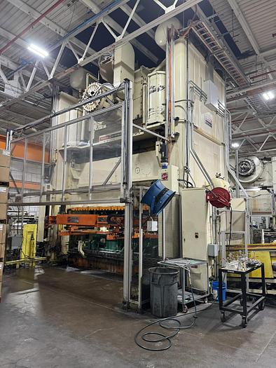 Used 1300 ton Niagara 186"x84" SSDC Stamping Press w/ HMS Transfer