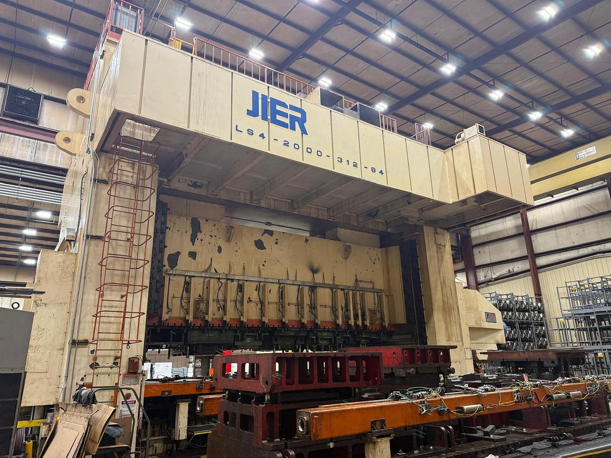 Used 2000 ton JIER S4-2000-312-84 SSDC Stamping Press