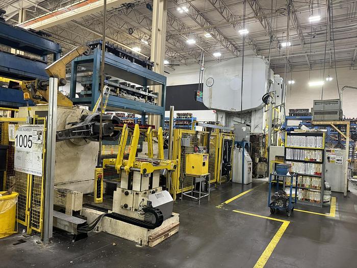 Used 600 ton Brown & Boggs 120"x60" SSDC Stamping Press