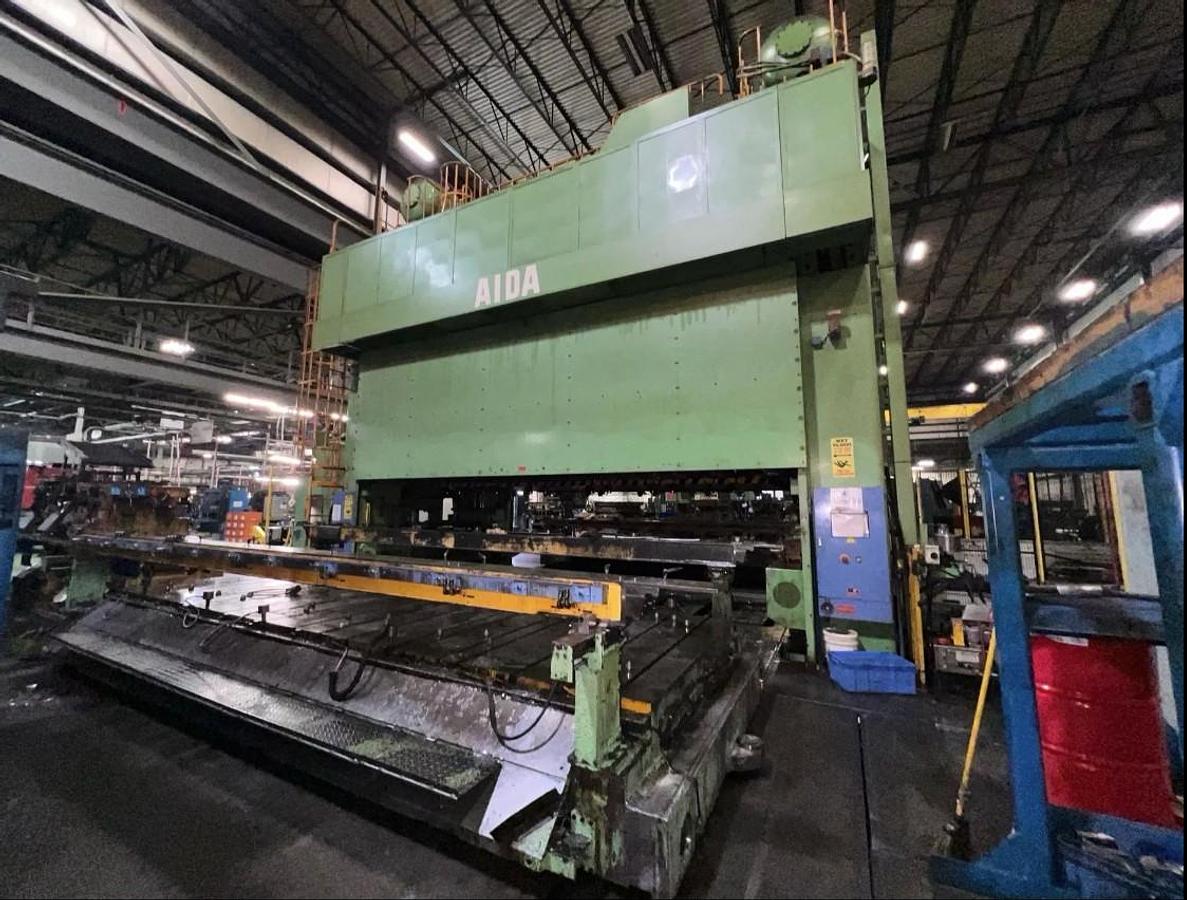 Used 1200 ton AIDA SSDC Transfer Stamping Press