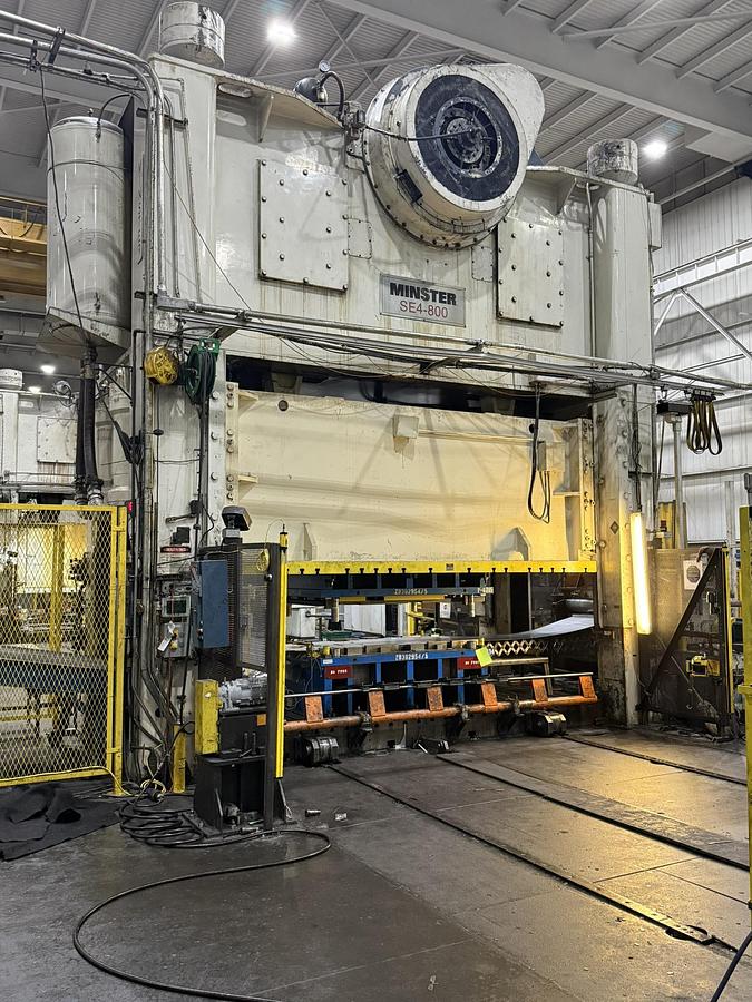 Used 800 ton Minster 168"x84" SSDC Stamping Press